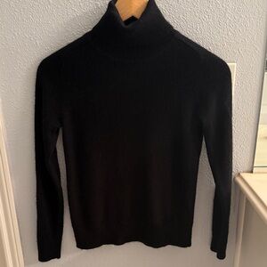 Quince cashmere Black Turtleneck Sweater